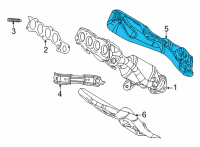 OEM 2022 Toyota Corolla Cross Upper Shield Diagram - 17167-24040