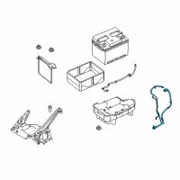 OEM 2010 Ford Focus Positive Cable Diagram - 8S4Z-14300-AG