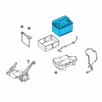 OEM 2008 Ford Focus Battery Diagram - BXL-96-RA