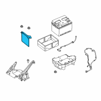 OEM 2008 Ford Focus Hold Down Diagram - 8S4Z-10756-A