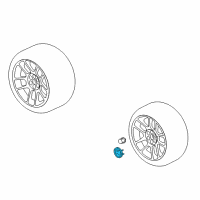 OEM Dodge Wheel Center Cap Diagram - TW94XZAAA