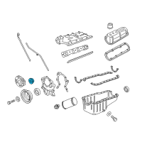 OEM 1994 Ford F-350 Crankshaft Gear Diagram - F4TZ-6306-B