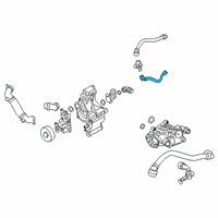 OEM COOLANT RETURN LINE Diagram - 17-12-8-654-852