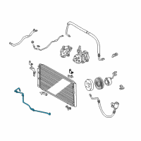 OEM 2006 Toyota Tundra Front AC Hose Diagram - 88716-0C170