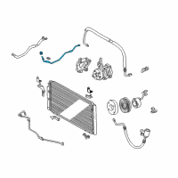 OEM 2004 Toyota Tundra Rear AC Hose Diagram - 88716-0C050