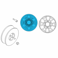 OEM Nissan Xterra Spare Tire Wheel Assembly Diagram - 40300-9Z800