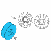OEM 2001 Nissan Xterra Disc Wheel Assembly Diagram - 40300-7B470