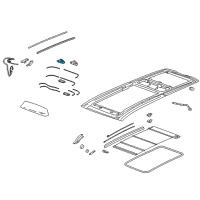 OEM Cadillac Actuator Diagram - 15932104