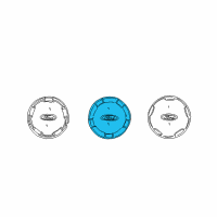 OEM Ford Escape Wheel Cap Diagram - YL8Z-1130-EB