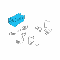 OEM Saturn Relay Vapor Canister Diagram - 15190482