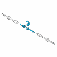 OEM Kia Amanti Bearing Bracket & Shaft Diagram - 495603F900