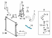 OEM 2021 Toyota Sienna By-Pass Hose Diagram - 16282-F0230