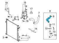 OEM 2020 Toyota Highlander Hose Diagram - 16571-F0240