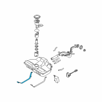 OEM 2003 Nissan Maxima Band Assy-Fuel Tank Mounting Diagram - 17406-31U00