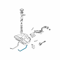 OEM 2000 Infiniti I30 Band Assy-Fuel Tank, Mounting Diagram - 17407-2Y000