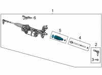 OEM 2022 Jeep Wagoneer Rack and Pinion Boot Diagram - 68550779AA