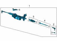 OEM 2022 Jeep Wagoneer GEAR-RACK AND PINION Diagram - 68432366AJ