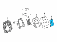 OEM 2022 Cadillac Escalade Seat Back Heater Diagram - 84663285