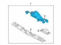OEM Hyundai HOLDER & WIRING-REAR COMBINATI Diagram - 92590-N9140
