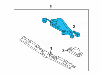 OEM 2022 Hyundai Tucson HOLDER & WIRING-REAR COMBINATI Diagram - 92590-N9140