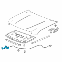 OEM GMC Latch Diagram - 84066069