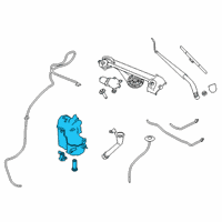 OEM 2019 Nissan Altima Tank Assy-Windshield Washer Diagram - 28910-6CA1B