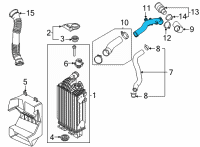 OEM 2022 Hyundai Sonata Pipe-INTERCOOLER Inlet Diagram - 28252-2M000