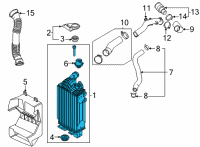 OEM Kia Cooler Assembly-Inter Diagram - 282702M000