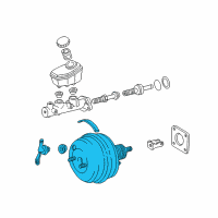 OEM 2002 Lexus LS430 Booster Assy, Brake Diagram - 44610-50280