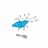 OEM 2007 Lexus ES350 Headlamp Unit Assembly, Right Diagram - 81130-33670