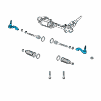 OEM 2017 Cadillac CT6 Outer Tie Rod Diagram - 23183691