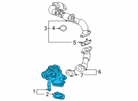 OEM 2021 GMC Yukon XL EGR Valve Diagram - 55510043