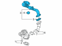 OEM 2021 GMC Yukon Outlet Pipe Diagram - 55515558