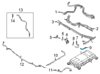 OEM 2022 Ford F-150 HOSE - HEATER WATER Diagram - ML3Z-18N345-B