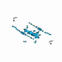 OEM 2011 Lexus GS350 Link Assy, Power Steering Diagram - 44200-30611