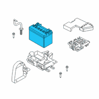 OEM Lincoln Battery Diagram - BHAGM-AUX1-A