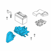 OEM 2021 Ford Explorer Battery Tray Diagram - L1MZ-10732-B