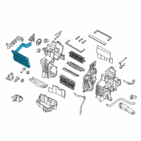 OEM 2016 Kia Sedona Core & Seal Assembly-Heater Diagram - 97138A9000