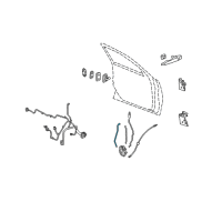 OEM 2008 Buick LaCrosse Rod-Front Side Door Outside Handle Diagram - 15222323