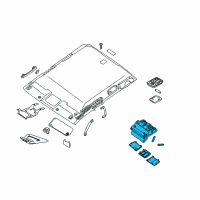 OEM 2018 Nissan Frontier Map Lamp Assy Diagram - 26430-9BP0C