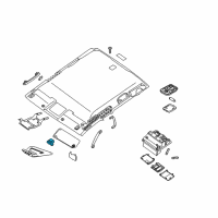 OEM Nissan Holder SUNVISOR Diagram - 96409-EA00A
