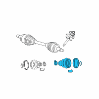 OEM 2017 Dodge Charger Boot Kit-Half Shaft Diagram - 5142216AA