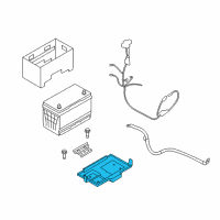 OEM Kia Borrego Tray Assembly-Battery Diagram - 371502J800