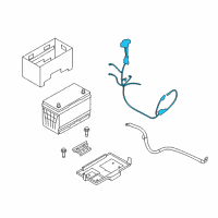 OEM Kia Borrego Battery Wiring Assembly Diagram - 918552J120