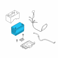 OEM 2009 Kia Borrego Batteries Diagram - 3711024001U