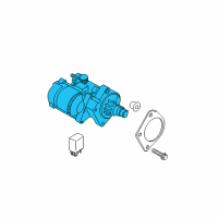 OEM Chrysler 300M Engine Starter Diagram - RL609346AB