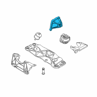OEM 2006 BMW 760Li Engine Mount Bracket Right Diagram - 22-11-6-758-432