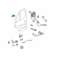 OEM 2005 Dodge Sprinter 2500 Handle-Door Interior Diagram - 5133515AA