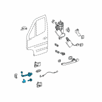 OEM Dodge Sprinter 2500 Check-Front Door Diagram - 5104335AA