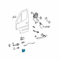 OEM 2006 Dodge Sprinter 3500 Lower Door Hinge Diagram - 5127220AA